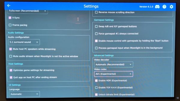 Advanced Stream Settings